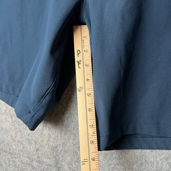 Lululemon ABC Men Size 31 Navy Blue Flat Front Shorts - Picture 5 of 6